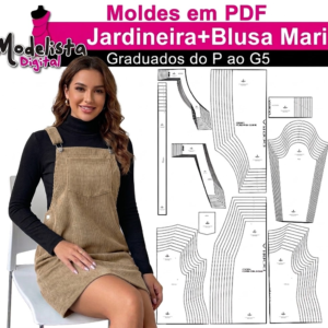 Jardineira + Blusa Mari