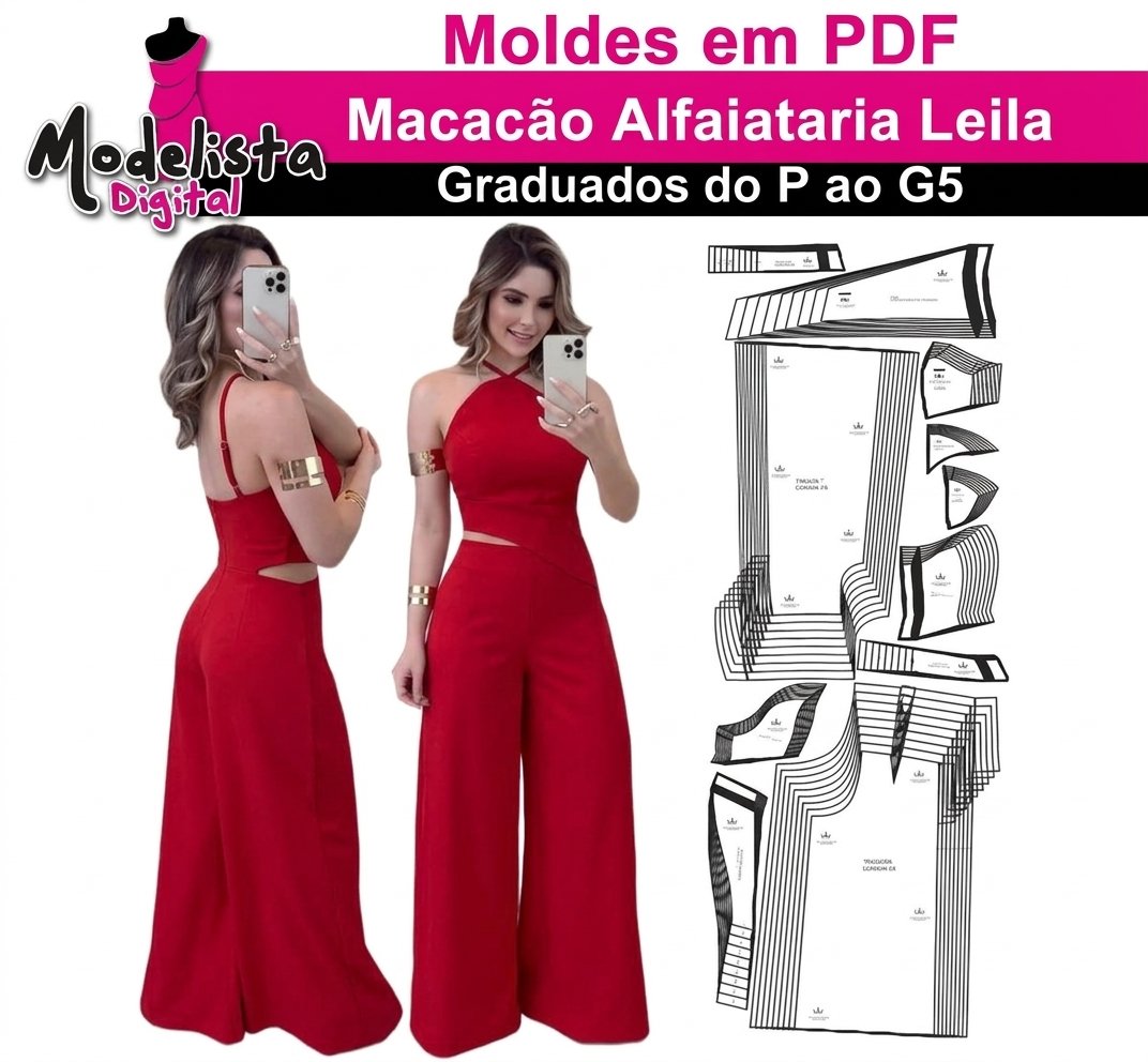 Macacão Alfaiataria Leila