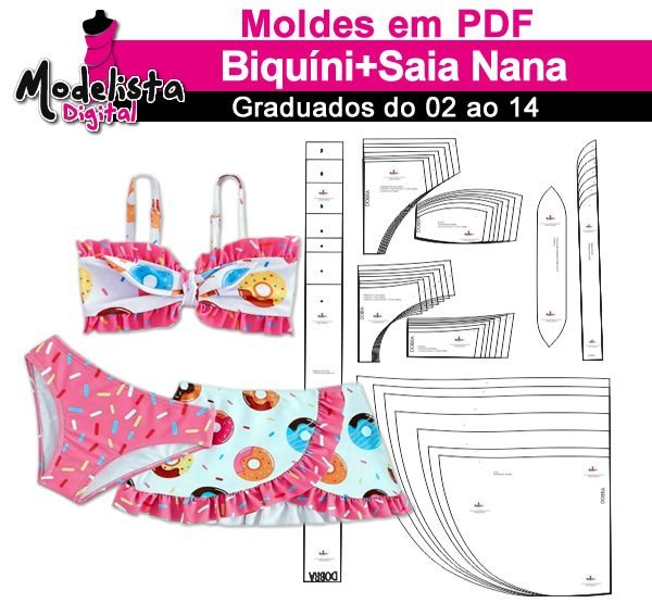 Biquíni + Saia Nana