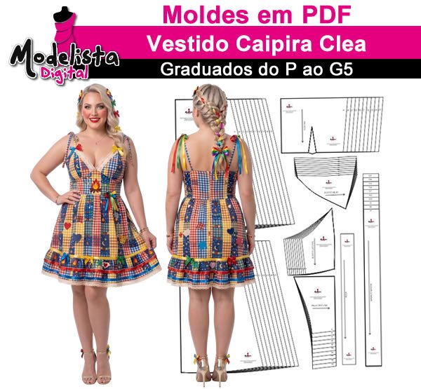 Vestido Caipira Clea