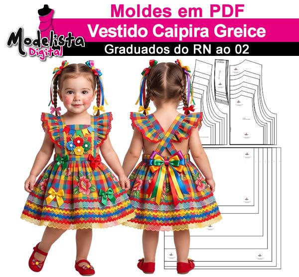 Vestido Caipira Greice
