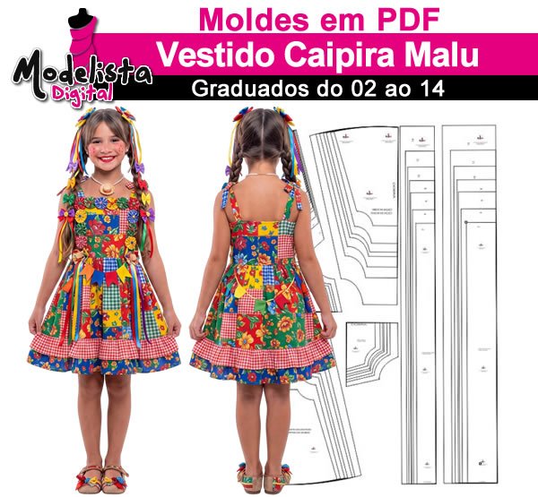 Vestido Caipira Malu
