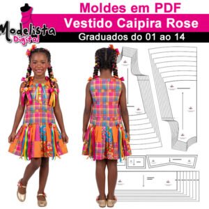 Vestido Caipira Rose