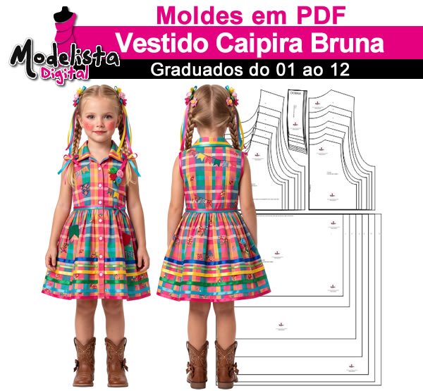 Vestido Caipira Bruna